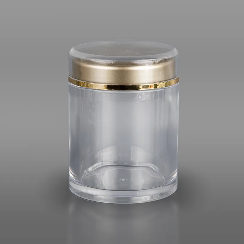 Transparent acrylic capsule bote na may takip